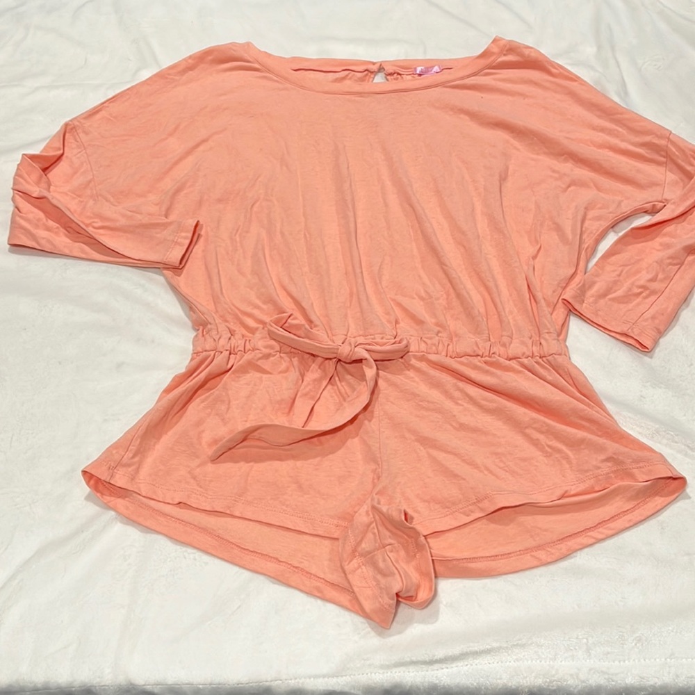 True Salmon Colored Romper
